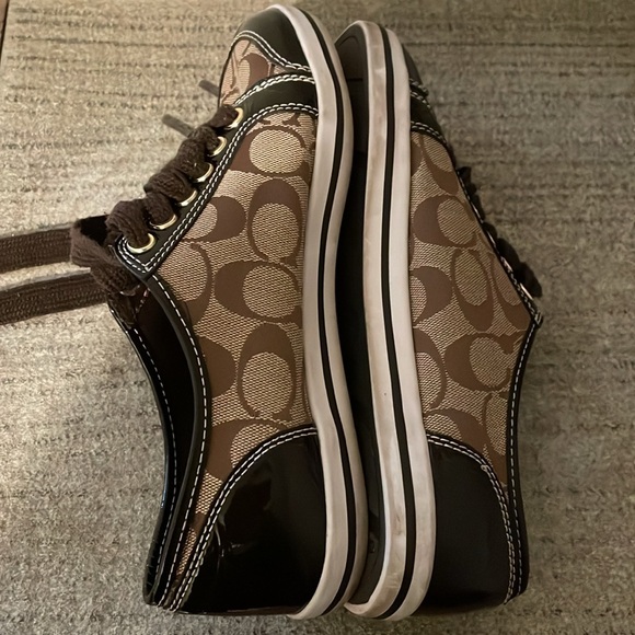 Coach Shoes - Coach Women’s Sneakers Size 8 Signature Brown